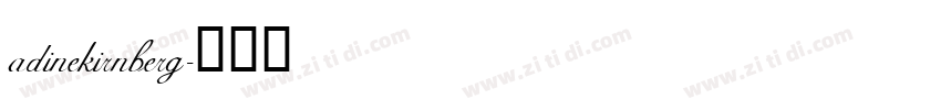 adinekirnberg字体转换