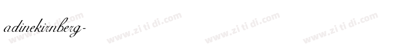 adinekirnberg字体转换