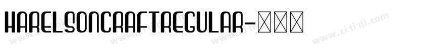 HarelsonCraftRegular字体转换