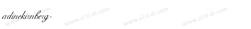 adinekirnberg字体转换