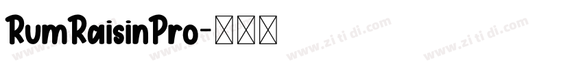 RumRaisinPro字体转换