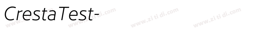 CrestaTest字体转换 CrestaTest字体转换