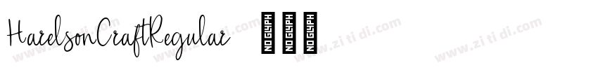 HarelsonCraftRegular字体转换