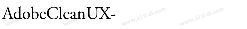AdobeCleanUX字体转换