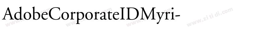 AdobeCorporateIDMyri字体转换
