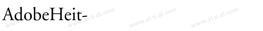 AdobeHeit字体转换