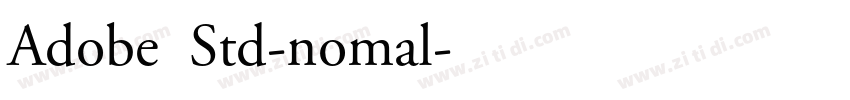 Adobe黑体Std-nomal字体转换