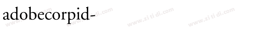 adobecorpid字体转换