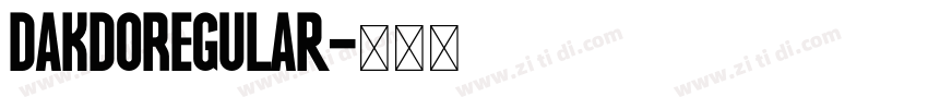 DAKDORegular字体转换