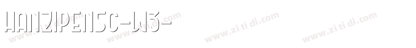 HanziPenSC-W3字体转换