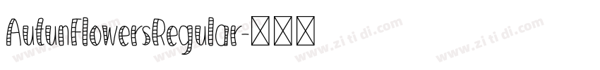 AutunFlowersRegular字体转换