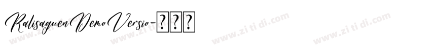 RalisaguenDemoVersio字体转换