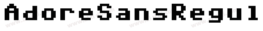 AdoreSansRegula字体转换