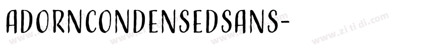AdornCondensedSans字体转换