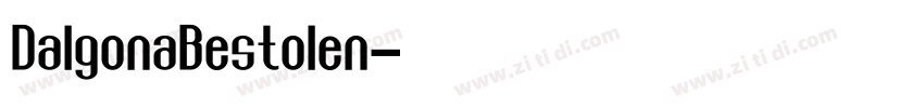 DalgonaBestolen字体转换