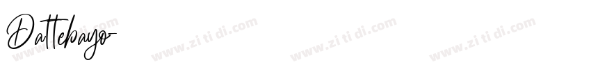 Dattebayo字体转换
