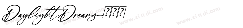 DaylightDreams字体转换