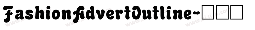FashionAdvertOutline字体转换