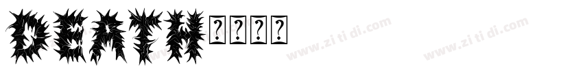 DEATH字体转换