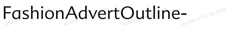 FashionAdvertOutline字体转换