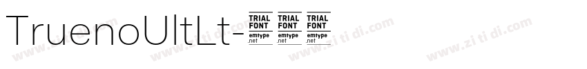 TruenoUltLt字体转换