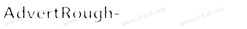 AdvertRough字体转换