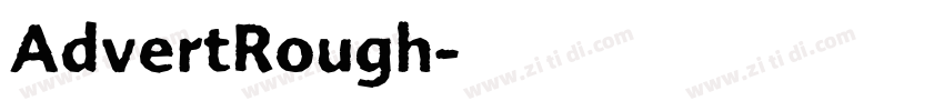 AdvertRough字体转换