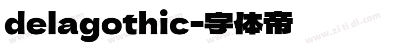 delagothic字体转换
