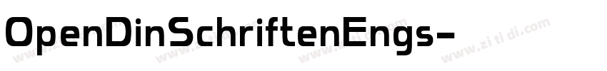 OpenDinSchriftenEngs字体转换