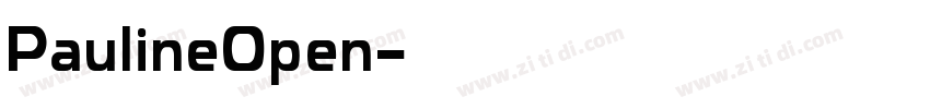 PaulineOpen字体转换