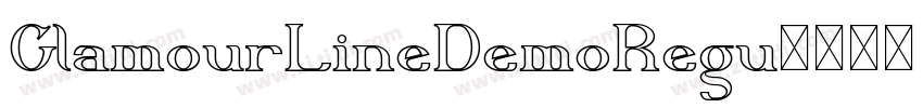 GlamourLineDemoRegu字体转换