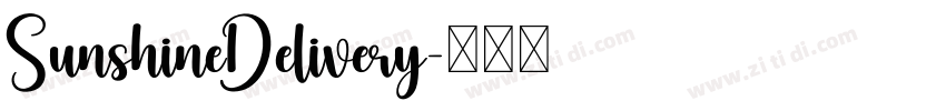 SunshineDelivery字体转换