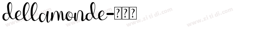 dellamonde字体转换
