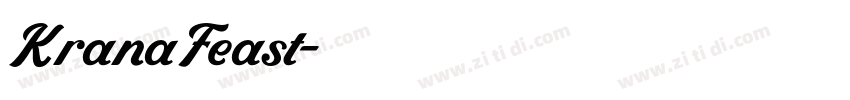 KranaFeast字体转换