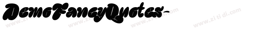 DemoFancyQuotes字体转换