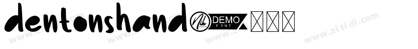 dentonshand字体转换