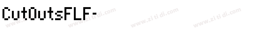 CutOutsFLF字体转换