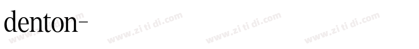 denton字体转换