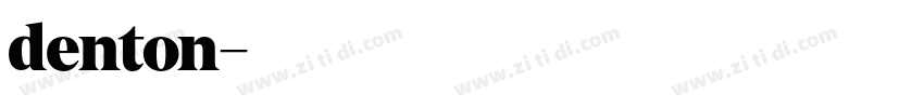 denton字体转换