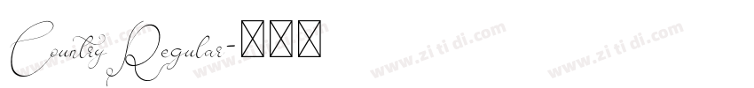 CountryRegular字体转换 CountryRegular字体转换