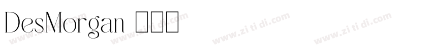 DesMorgan字体转换