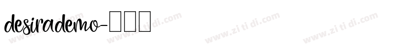 desirademo字体转换