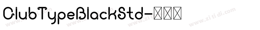 ClubTypeBlackStd字体转换