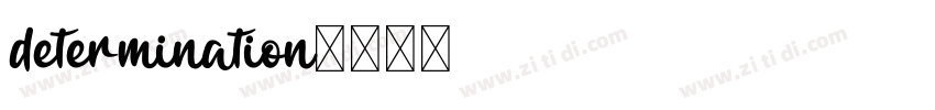determination字体转换