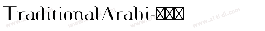 TraditionalArabi字体转换