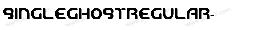 SingleGhostregular字体转换