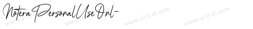 NoteraPersonalUseOnl字体转换