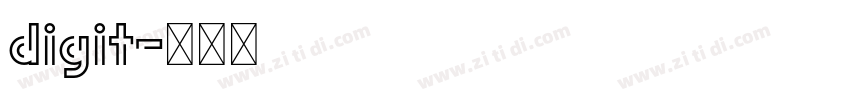 digit字体转换
