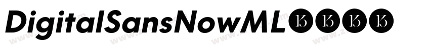 DigitalSansNowML字体转换