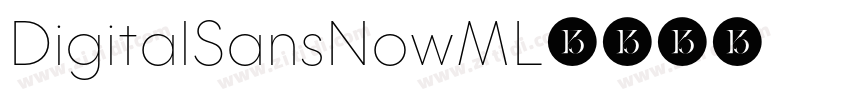DigitalSansNowML字体转换